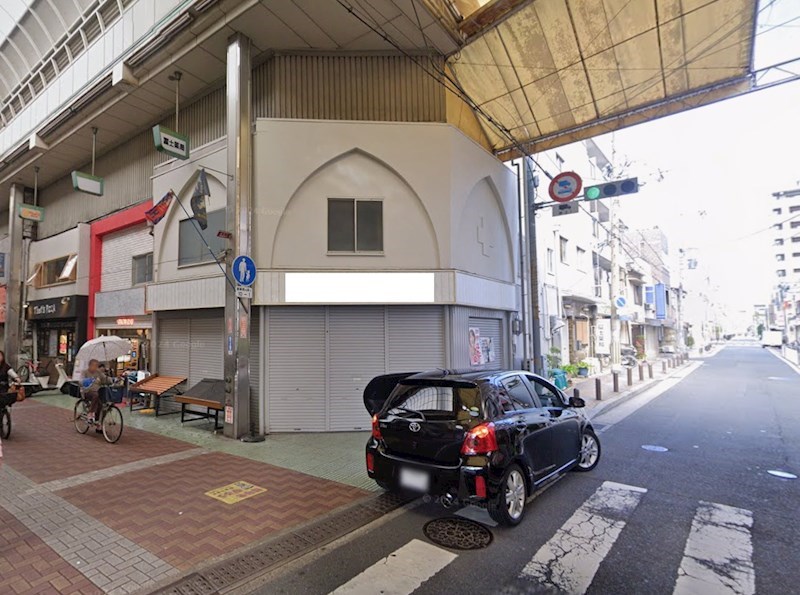 貸店舗・事務所　東大阪市 長堂１丁目　広さ約２０坪　軽飲食相談可　路面店　トイレあり　長堂貸店舗 外観
