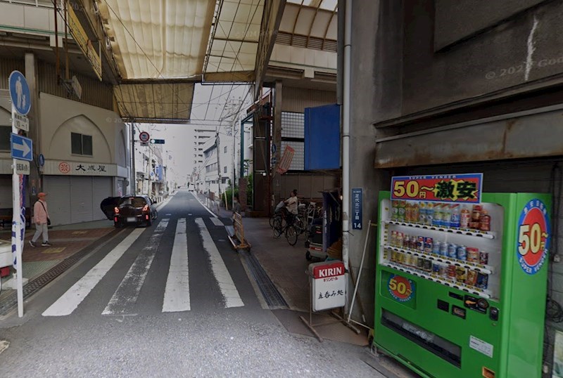 貸店舗・事務所　東大阪市 長堂１丁目　広さ約２０坪　軽飲食相談可　路面店　トイレあり　長堂貸店舗 キッチン