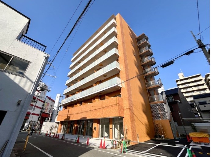 貸店舗・事務所　大阪市　平野区西脇1丁目　広さ約9坪　新築　路面店　ふぁみーゆ平野 外観