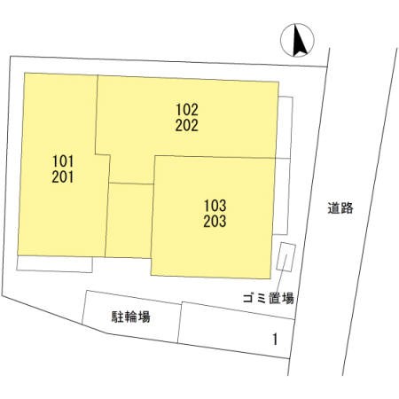 クローバー友井 駐車場