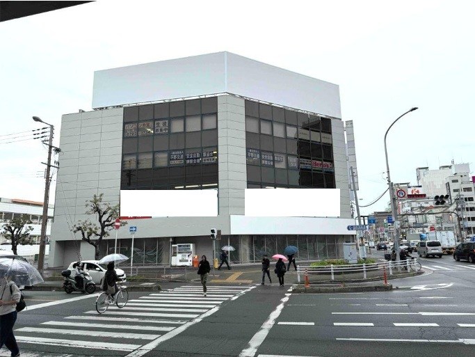貸店舗・事務所　大阪市平野区 喜連２丁目　広さ約５５坪　EVあり　トイレあり　角地　シンコービル 外観