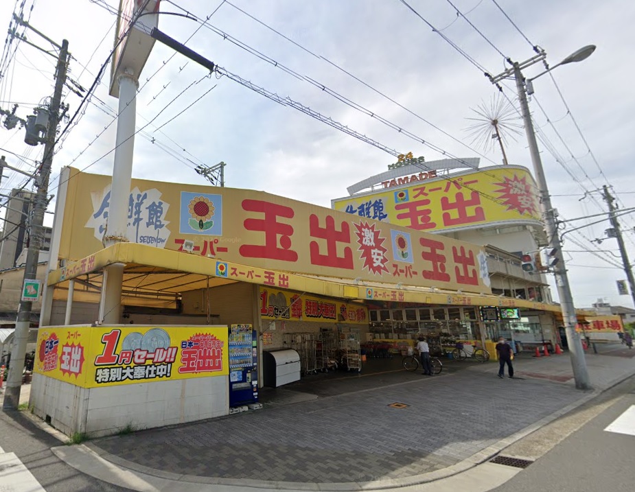 貸店舗・事務所　大阪市平野区 瓜破東２丁目　広さ約８坪　飲食可　EVあり　トイレあり　レバランス瓜破東 スーパー