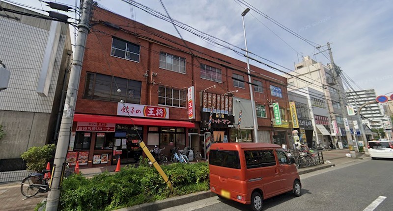 貸店舗・事務所 大阪市平野区 喜連2丁目 広さ約14坪 トイレあり エアコンあり 喜連共同ビル 外観