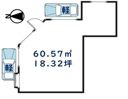 貸店舗・事務所　東大阪市 吉田６丁目　広さ約１８坪　第一種中高層住居専用地域　セネシオ１F 間取り