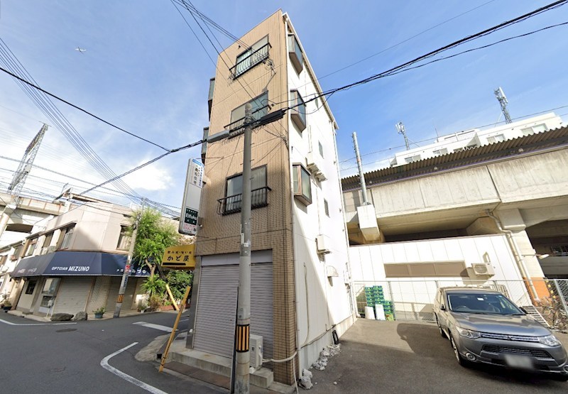 貸店舗・事務所 東大阪市 荒川3丁目 広さ約9坪 トイレ・ミニキッチンあり 近隣商業地域 外観