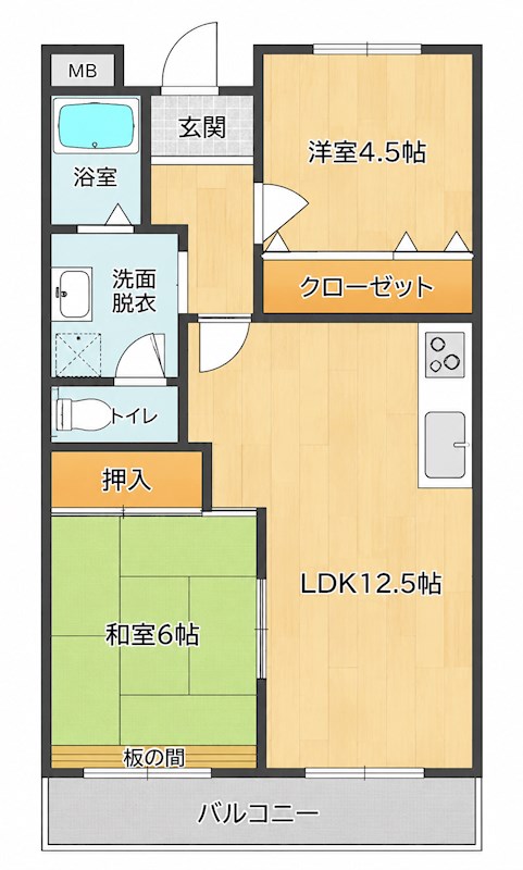 ニードハイツ 間取り