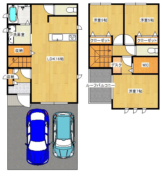 ティエラ恩智（ザ）フォレスト戸建（３LDK)  間取り