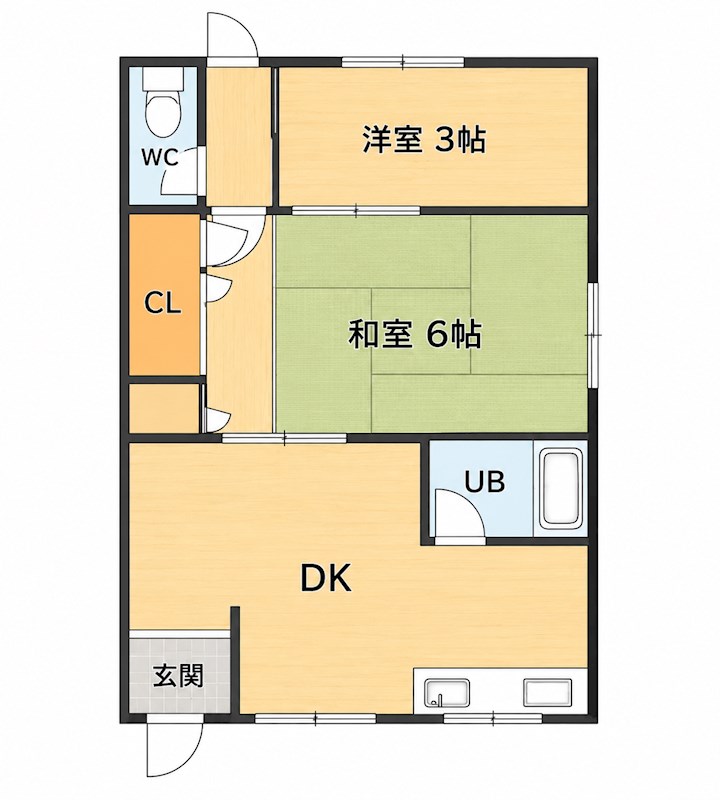亀井町テラスハウス 間取り