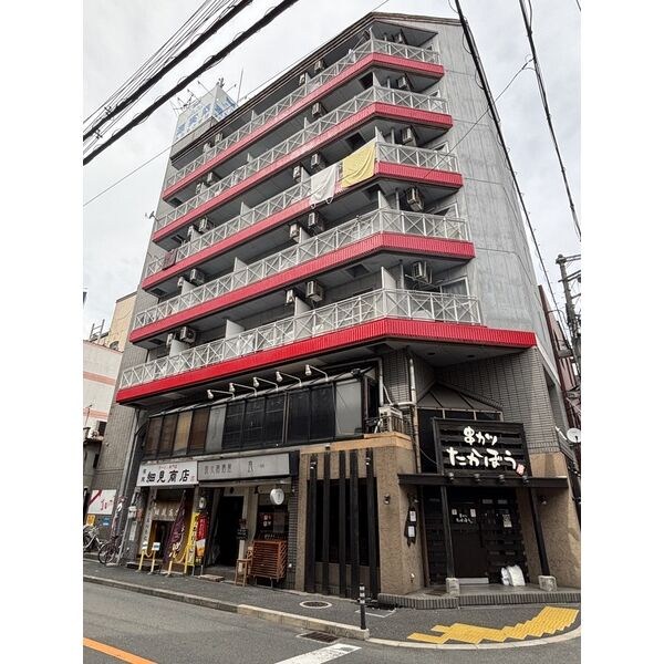 貸店舗・事務所　東大阪市 足代新町　広さ約１９坪　トイレあり　EVあり　エルドムス陽光一番館 外観