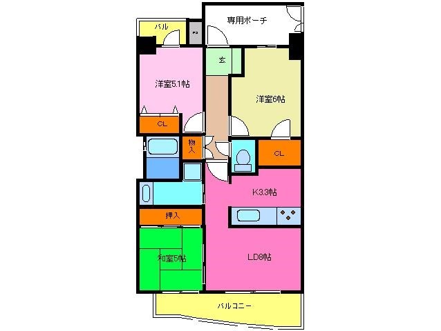 エスリード八尾本町 間取り