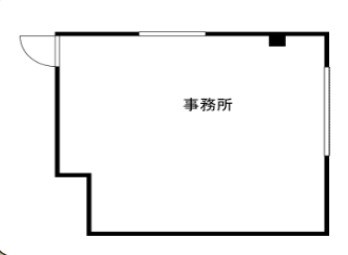 貸店舗・事務所　大阪市 平野区 本町１丁目　広さ約１１坪　TERRA 　HIRANOHONMACHI 間取り