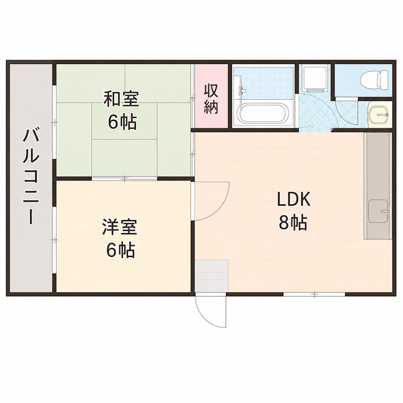 エステート高安B棟 間取り