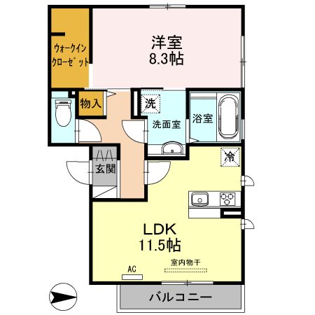 ソレイユ八尾 間取り
