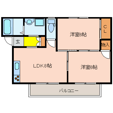 ハイツボナール 間取り