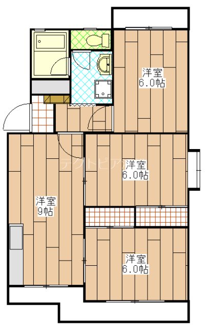 アビタシオン天王Ⅰ 間取り
