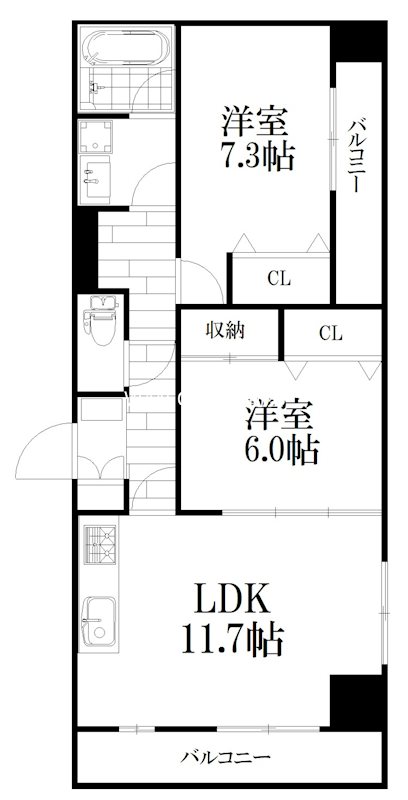 Tribute Central 間取り