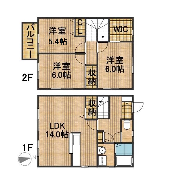 エバーコート広沢　B 間取り