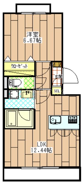 コンフォールメゾン西浅田  間取り