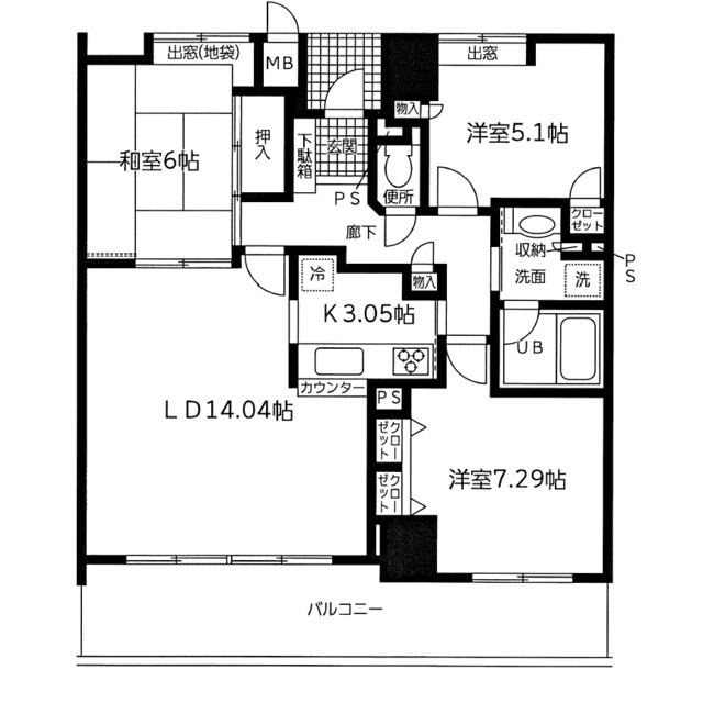 セントラルタワー 間取り