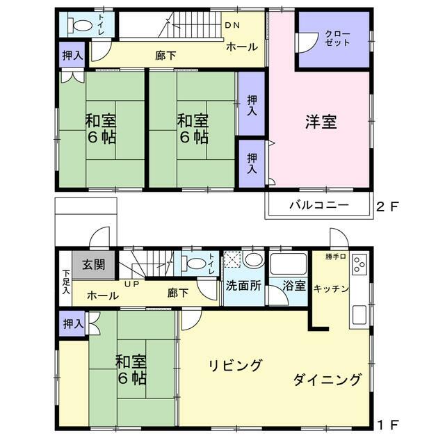 和田町　戸建賃貸 間取り