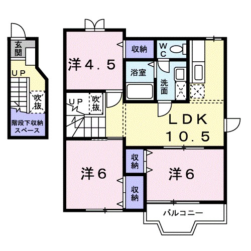 サンクローレⅠ 間取り