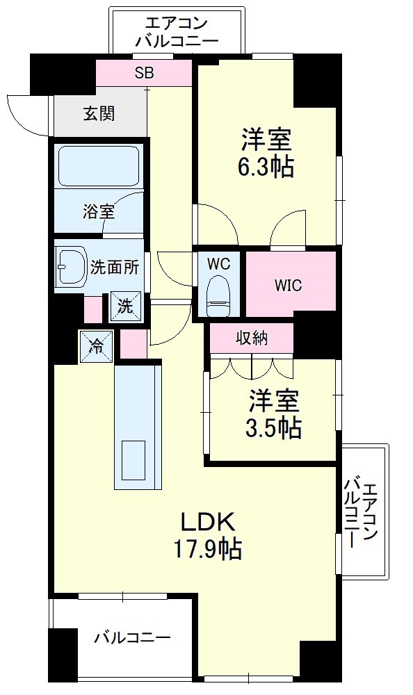 アートフォルム元城 間取り