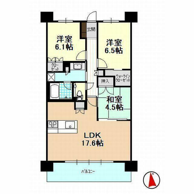 ブライトタウン松城　９０４号室 間取り