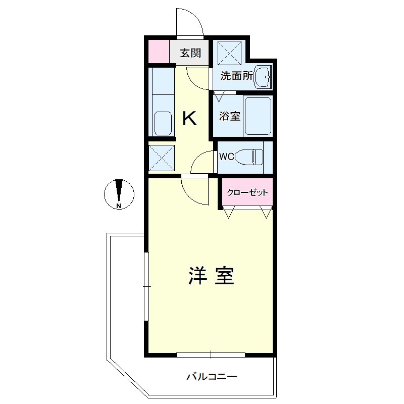 Cynthia山下（シンシアヤマシタ） 間取り