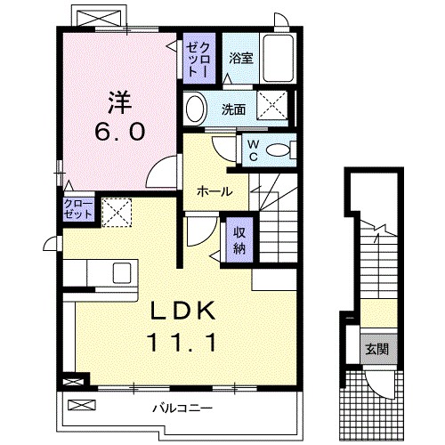 ポジターノⅡ 間取り