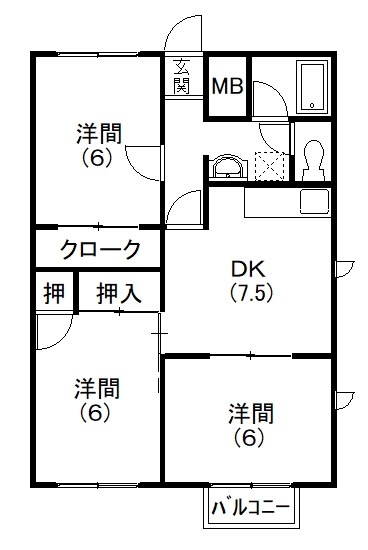 メゾンドふみⅡ 間取り