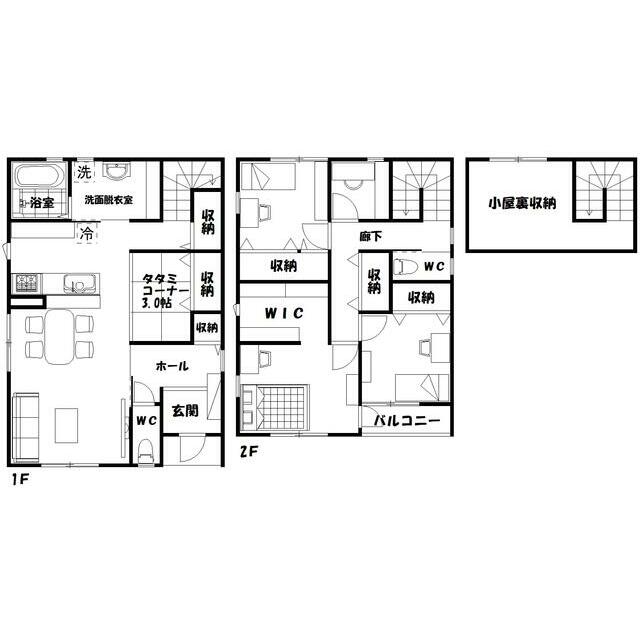 小沢渡町貸家 間取り