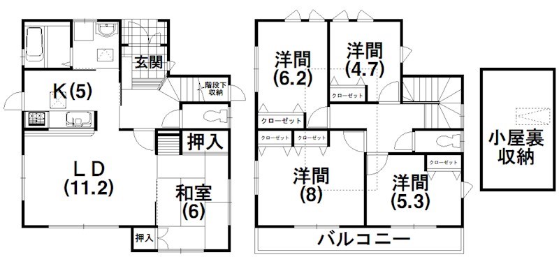 青山貸家 間取り