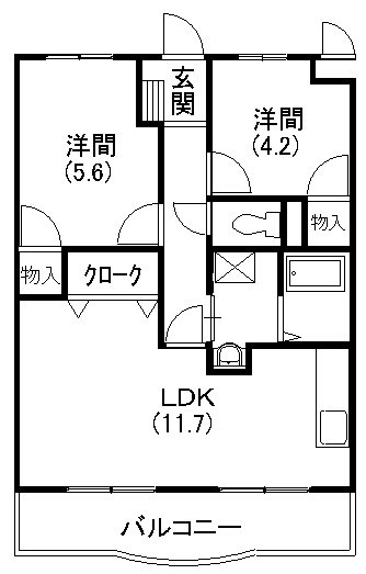 メディオ初生壱番館 間取り