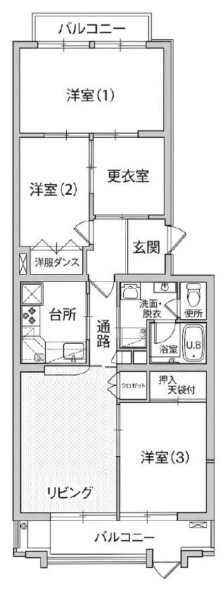 日榮ハイム城北 間取り