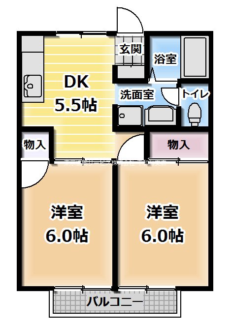 フラット・サンフラワー 間取り