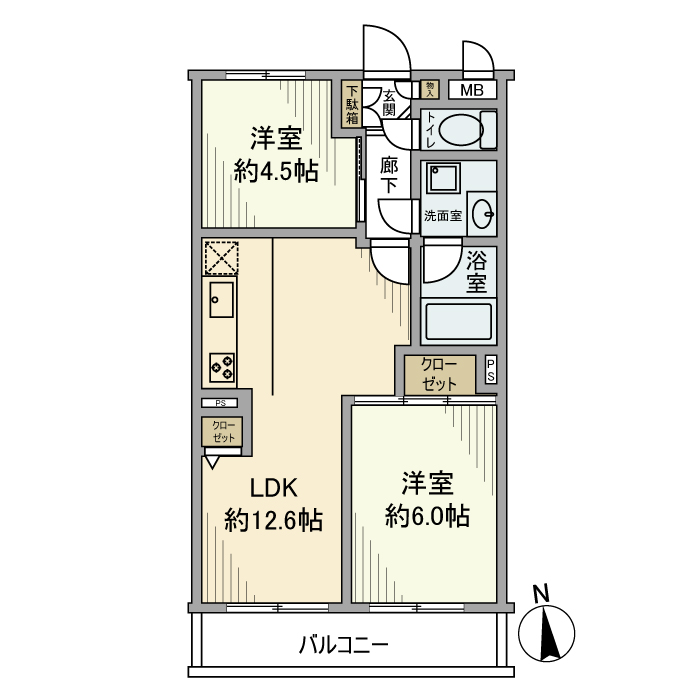 アーバンヒルズ河辺第二 間取り