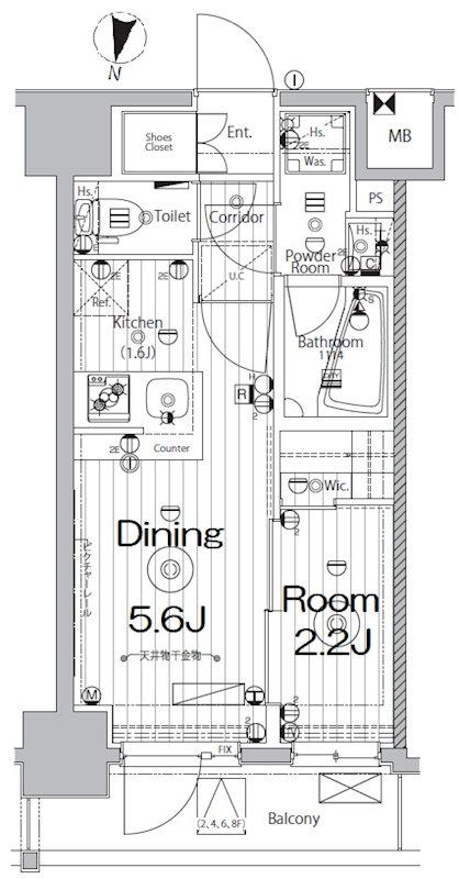 メイクス新中野アジールコート 間取り