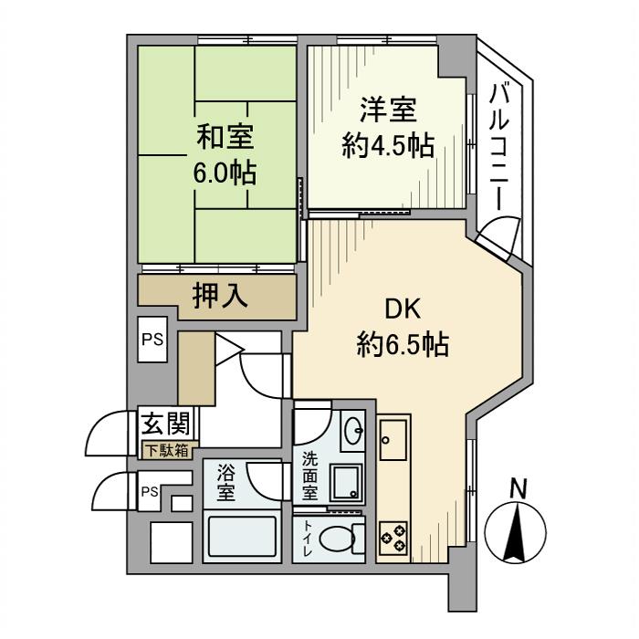 洗足池ローズベイハイツ 間取り
