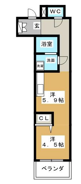 ベラジオ京都西大路Ⅱ 間取り