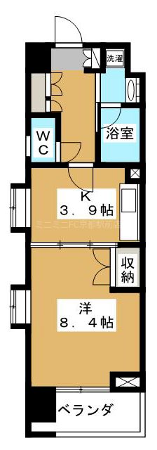 ベラジオ五条堀川 間取り