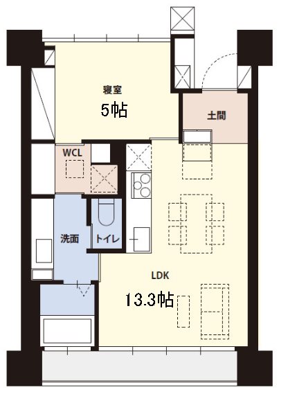 シャリマー西大路 間取り