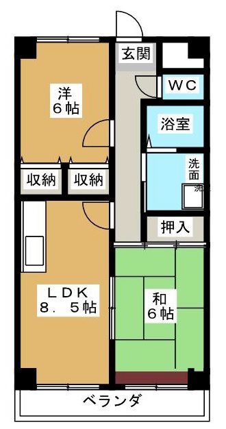 エクセル清涼 間取り