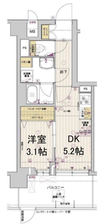 アスヴェル京都西大路SOUTH 間取り