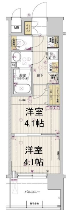 アスヴェル京都西大路SOUTH 間取り