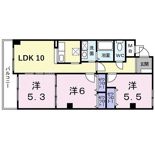 サンシャイン中川 間取り