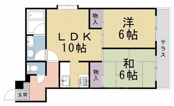 シェモア鞍馬口Ⅱ 間取り