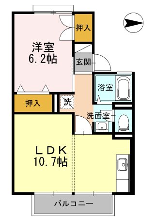 セジュール北山 間取り