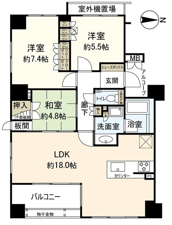 イーグルコート御池新町 間取り