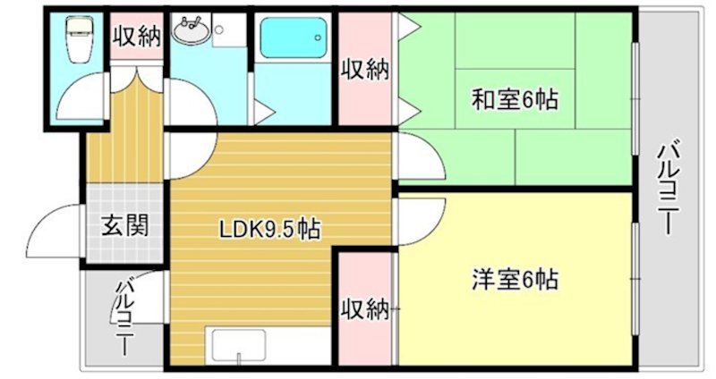 ハイツ中御門 間取り