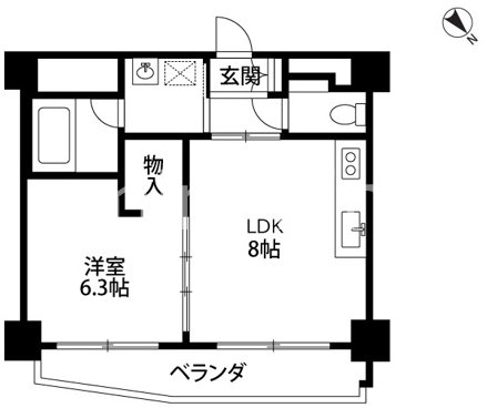 プリオーレリベルタ桂Ａ棟 間取り